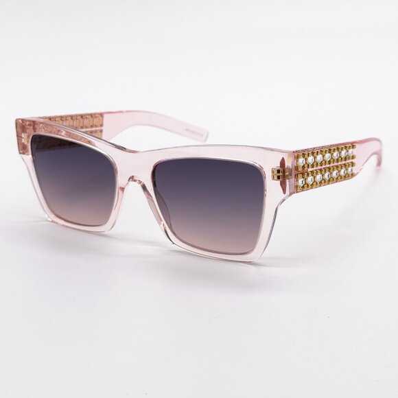 NEW GIVENCHY GV40076I 72B TRANSPARENT PINK WOMEN SUNGLASSES GIVENCHY - Picture 2 of 10